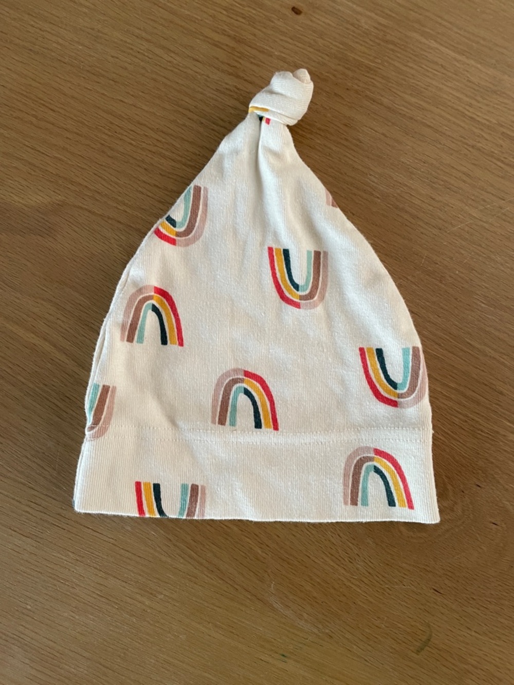 Hanna Andersson rainbow baby hat - 6-12 months